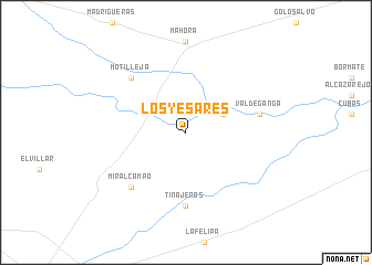 map of Los Yesares