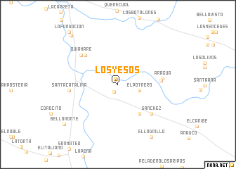 map of Los Yesos