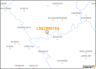 map of Los Zapotes