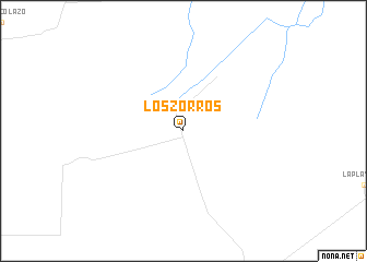 map of Los Zorros