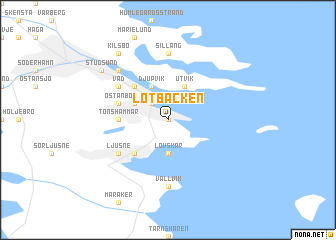 map of Lötbäcken