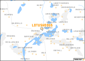 map of Lotus Woods