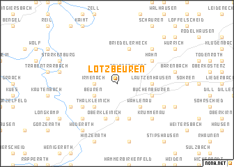 map of Lötzbeuren