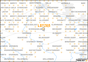 map of Lotzen