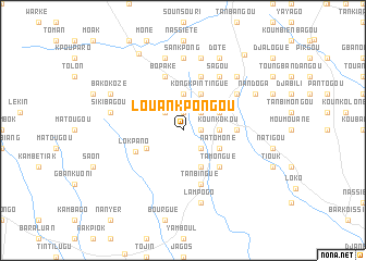 map of Louankpongou