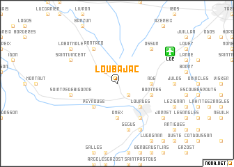 map of Loubajac