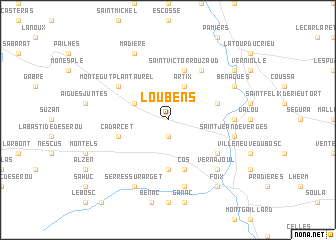 map of Loubens