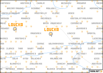 map of Loucká