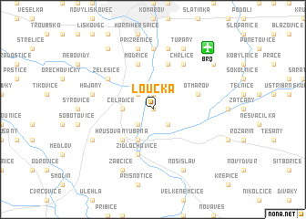 map of Loučka