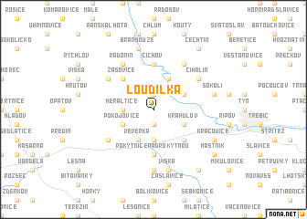 map of Loudilka