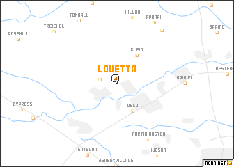 map of Louetta