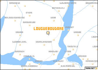 map of Lougué Boudamé