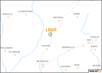 map of Louin