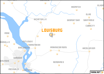 map of Louisburg