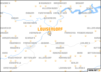 map of Louisendorf