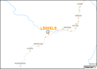 map of Loukélo