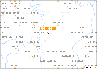 map of Loukoum