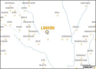 map of Loukou