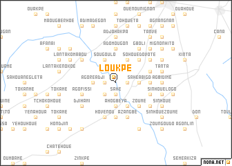 map of Loukpé