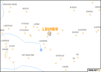 map of Loumbia