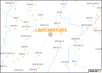 map of Loum Chantiers
