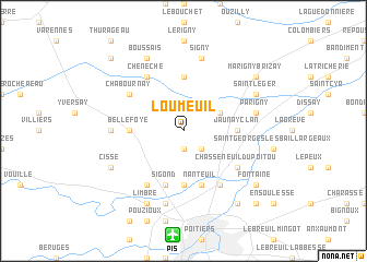 map of Loumeuil