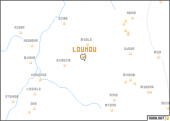 map of Loumou