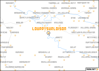 map of Louppy-sur-Loison