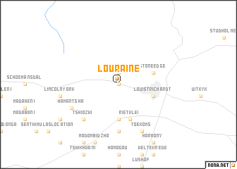 map of Louraine