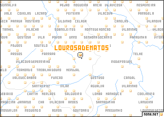 map of Lourosa de Matos