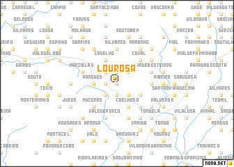 map of Lourosa