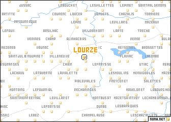 map of Lourze