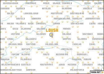 map of Lousa