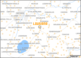 map of Lousiana