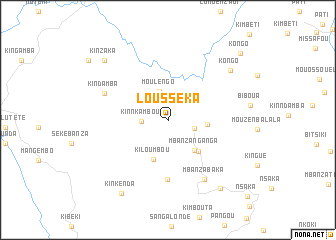 map of Lousséka