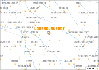 map of Loussous-Débat