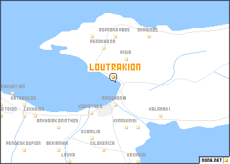 map of Loutrákion