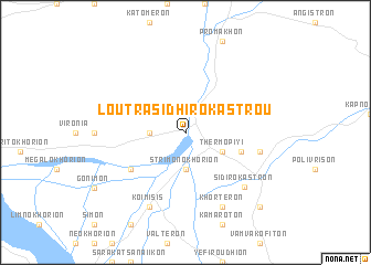 map of Loutrá Sidhirokástrou