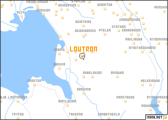 map of Loutrón