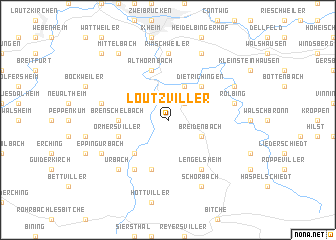 map of Loutzviller