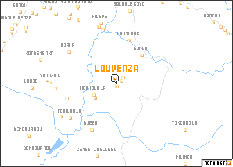 map of Louvenza