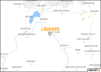 map of Louviers