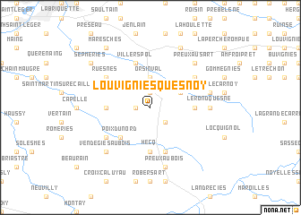 map of Louvignies-Quesnoy