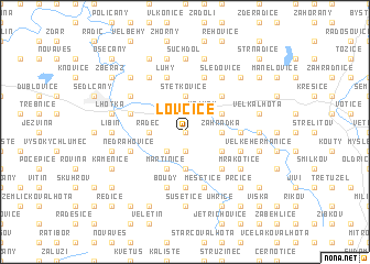 map of Lovčice