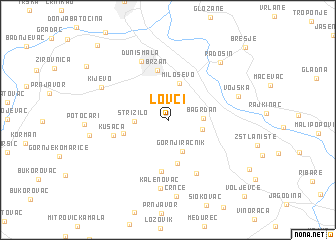 map of Lovci