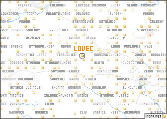 map of Loveč