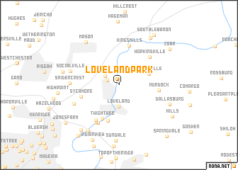 map of Loveland Park