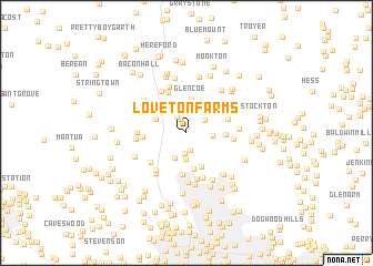 map of Loveton Farms