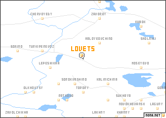 map of Lovets