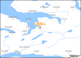map of Løvoll